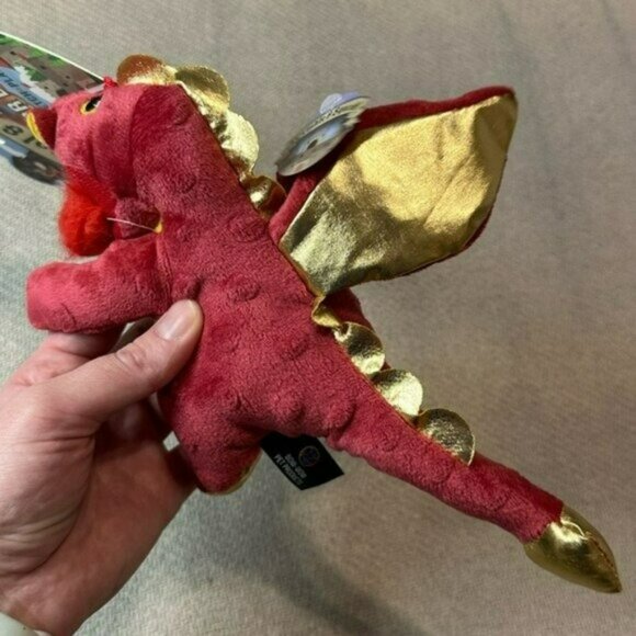 Drools Dungeons & Dragons Plush Dog Toy NWT Red Puppy Gift Gamer Dragon - Picture 5 of 7
